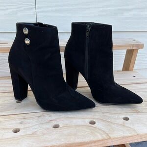 BCBG black booties